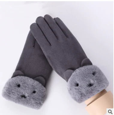 Warme Damen-Winter-Outdoor-Touchscreen-Handschuhe