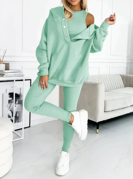 3-teilige Women-Sportoutfit