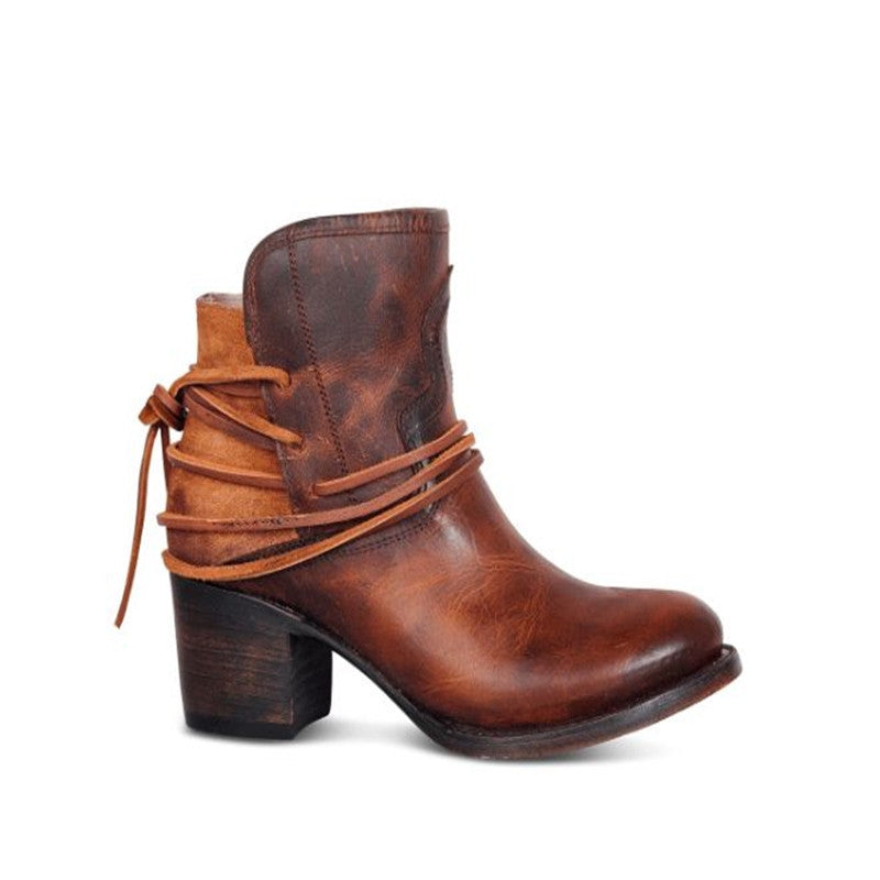 Women's PU Leather Winter Fashion Boots