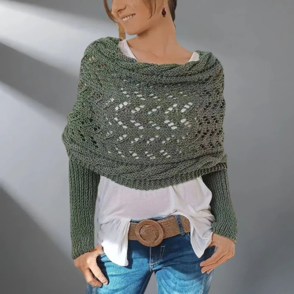 Herbst- & Winter-Strickschal/ Jacke