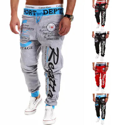 Wish Digital Print Joggers for Men - Autumn/Winter Fashion