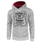 Men's Hooded Sweatshirt with Fall/Winter Print