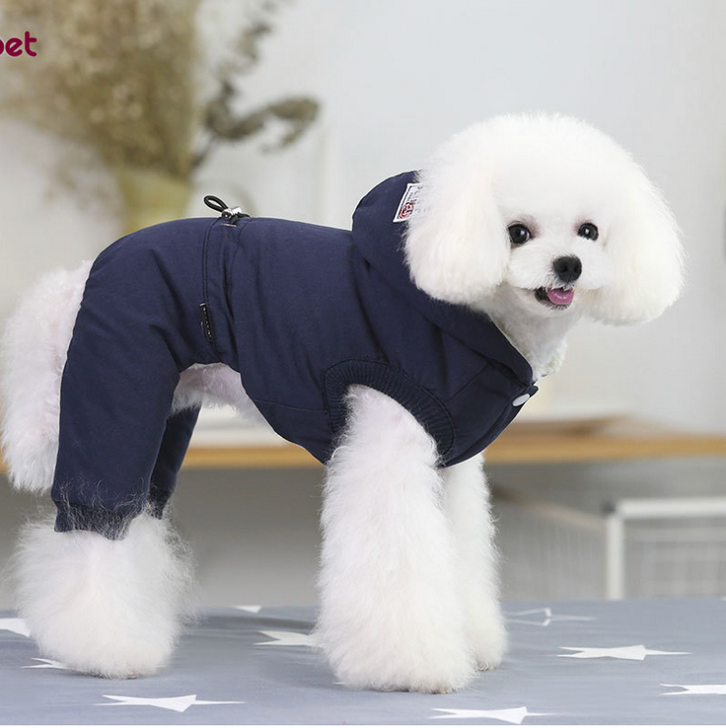 Dicker Baumwollmantel für Pomeranian und Teddy