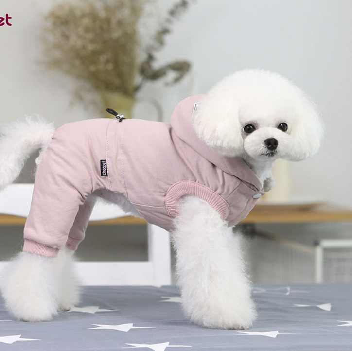 Dicker Baumwollmantel für Pomeranian und Teddy