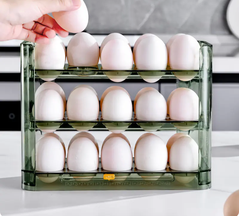 Eier-Aufbewahrungsbox für Küche und Kühlschranktür