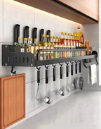 Wandmontierter Multifunktionaler Küchenregal