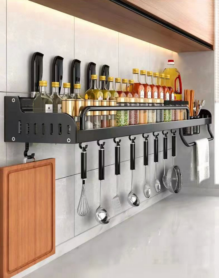Wandmontierter Multifunktionaler Küchenregal