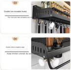 Wandmontierter Multifunktionaler Küchenregal