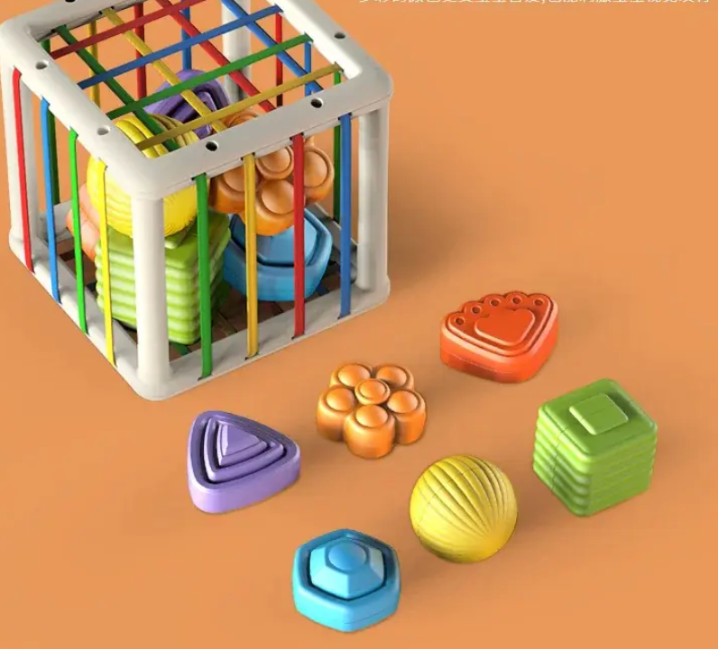 Regenbogenform und Farberkennungsspielzeug für frühes Lernen