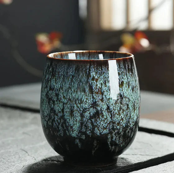 Keramik Kung Fu Teetasse