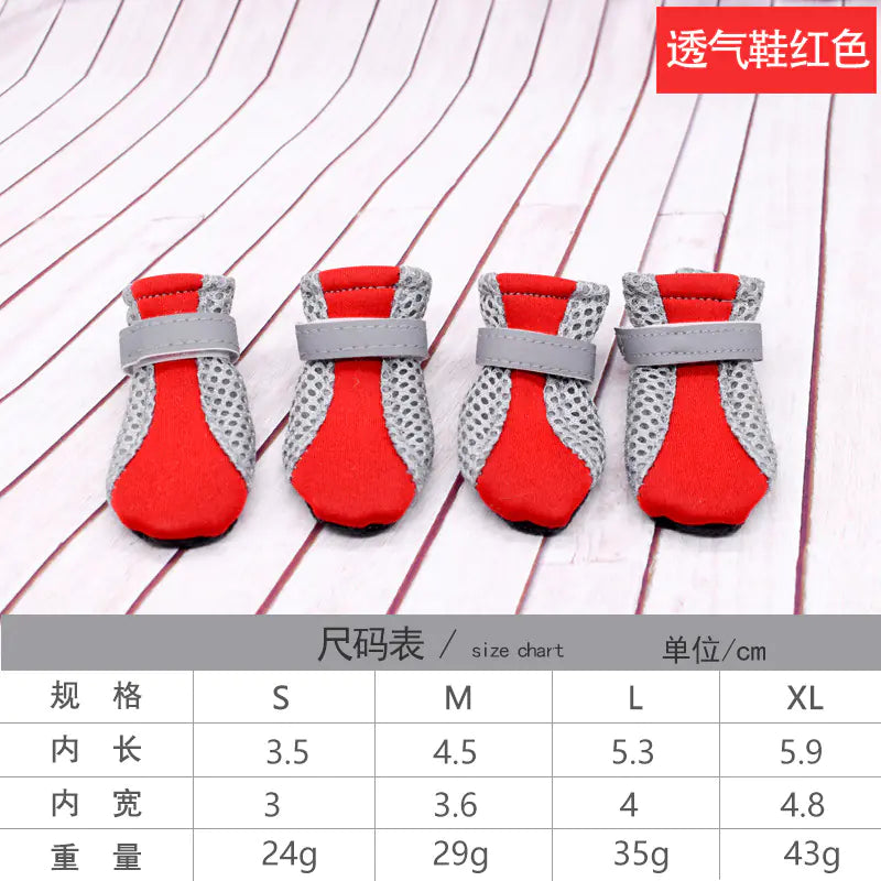 Atmungsaktive Rutschfeste Mesh-Schuhe für kleine Hunderassen