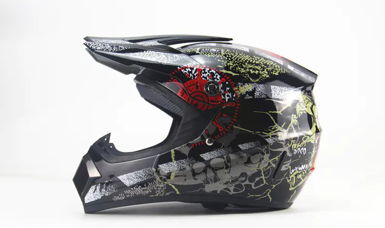 Off-Road Piraten Motorradhelm