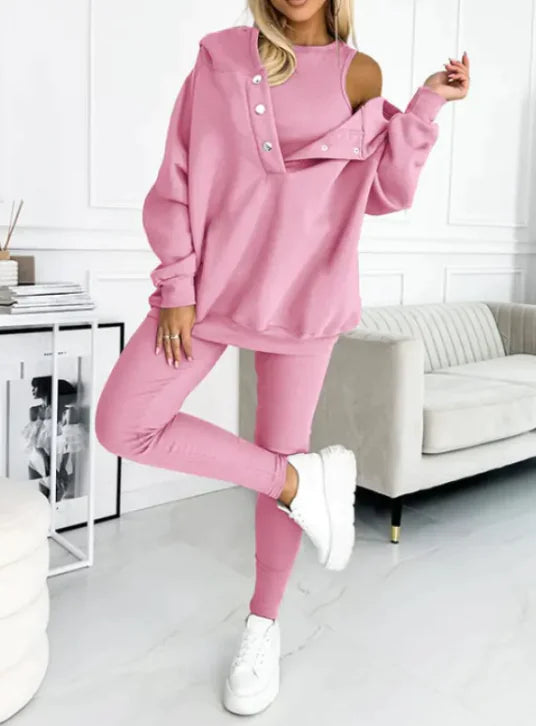 3-teilige Women-Sportoutfit