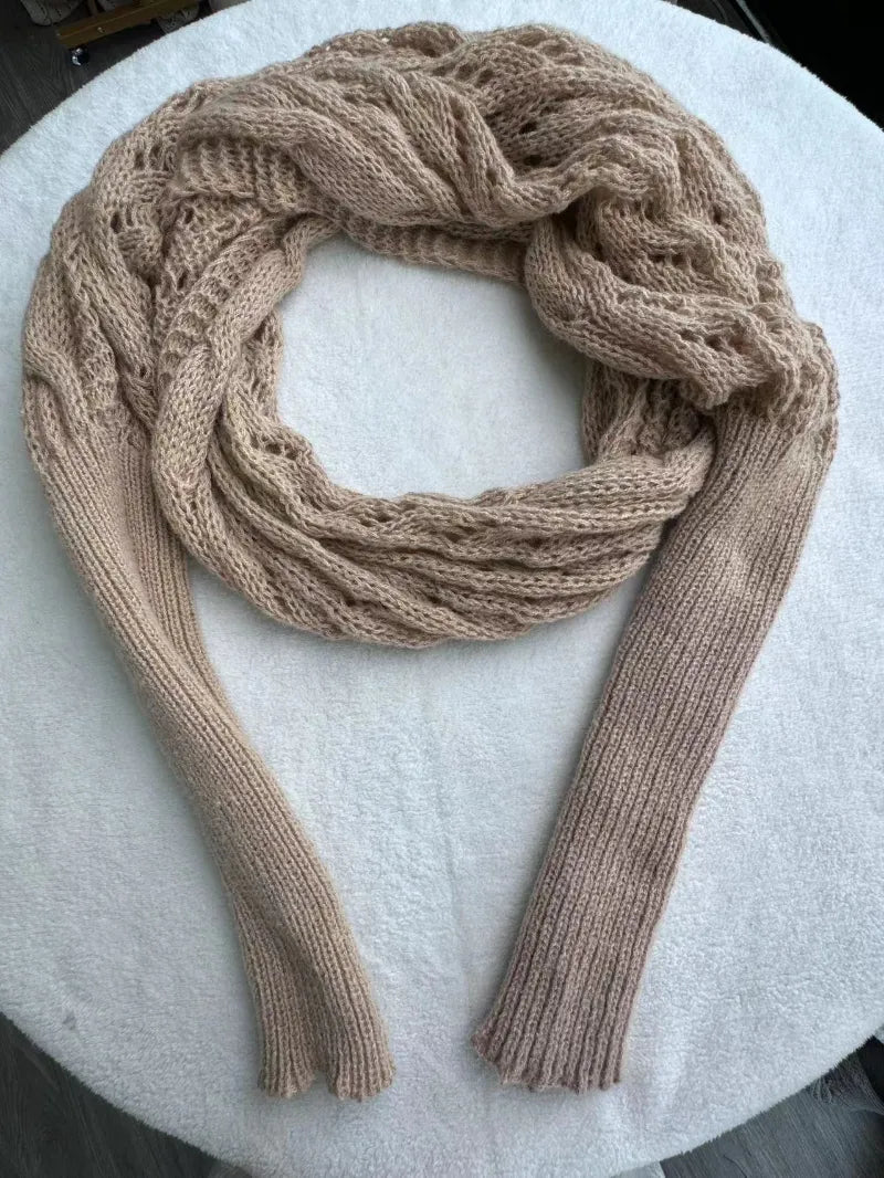 Herbst- & Winter-Strickschal/ Jacke