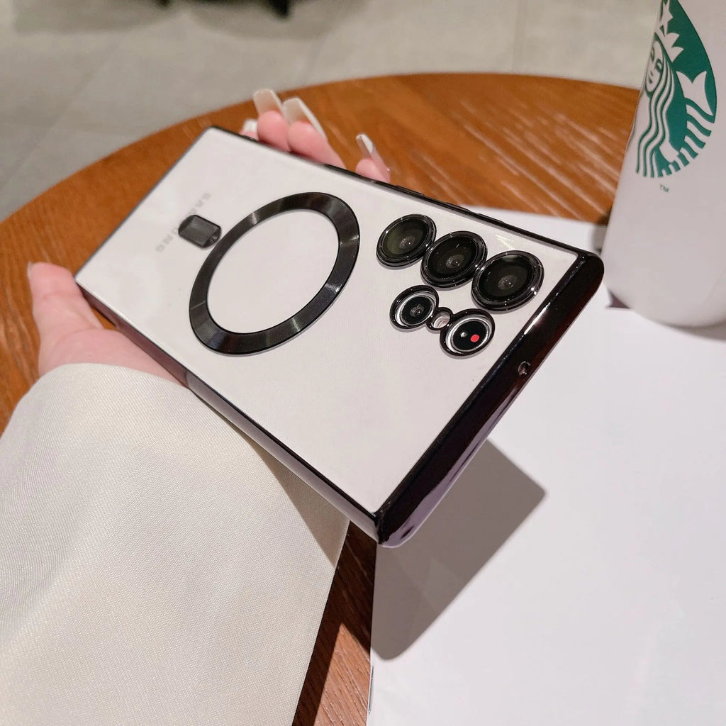 Transparent Magnetic Phone Case for Samsung S23 Ultra