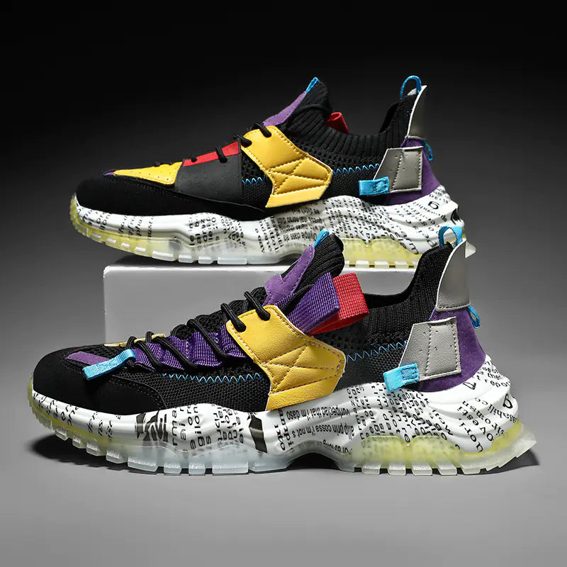 Herren Freizeit-Sport-Sneakers - Atmungsaktive Dad-Schuhe