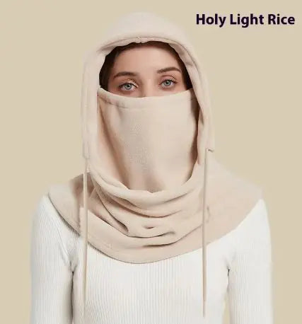 Damen Winterschal/Mütze Kombi