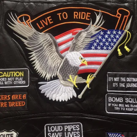 Klassische Leder Motorradweste