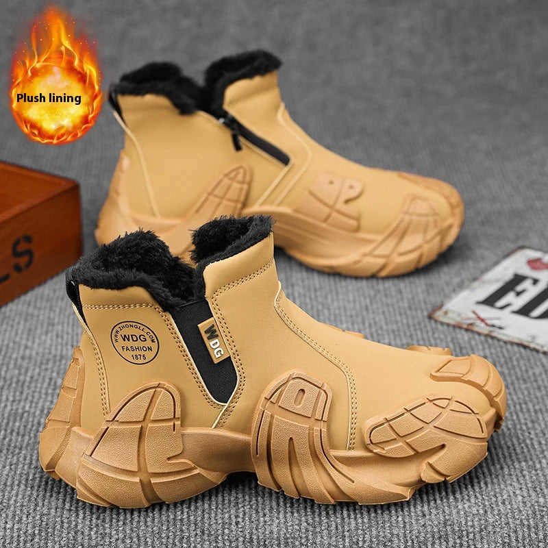 Herren-Fleecegefütterte Martin-Stiefel