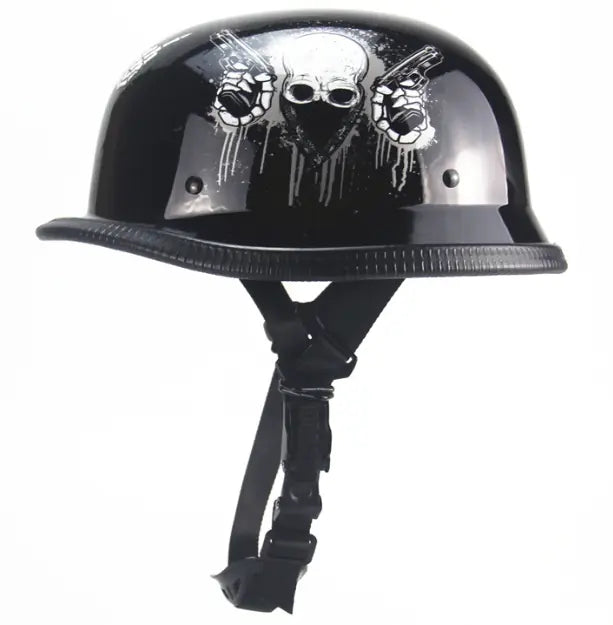 Harley Motorrad Sommerhelm mit Totenkopf-Design