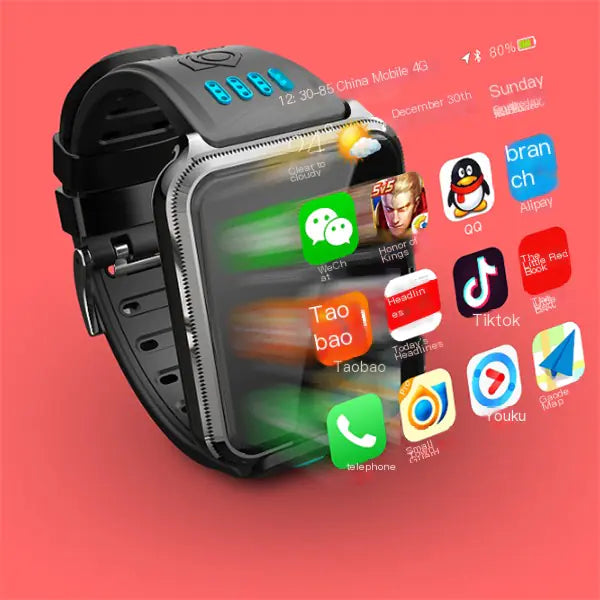 Smartphone-Uhr mit GPS und Videoanruf-Funktionen