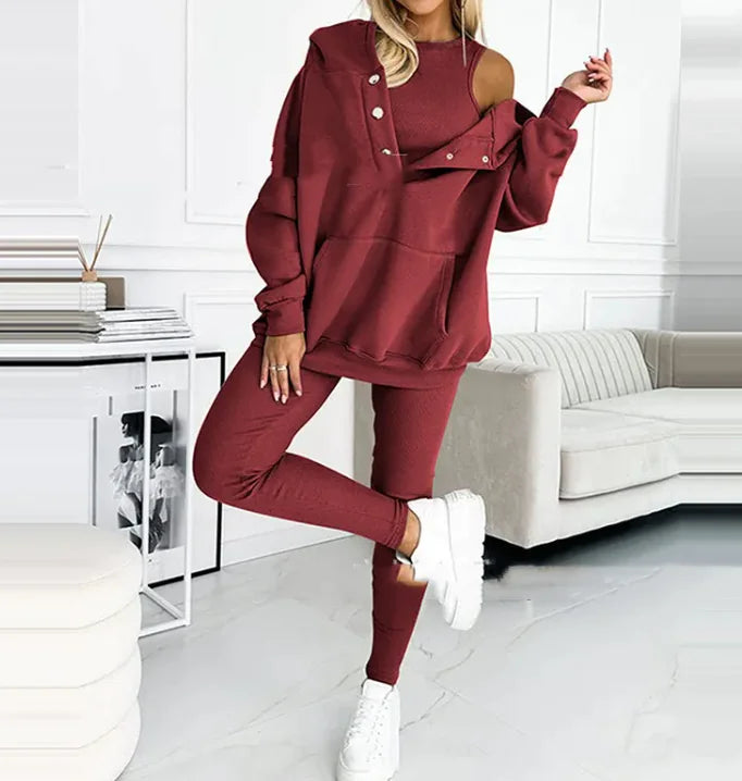 3-teilige Women-Sportoutfit