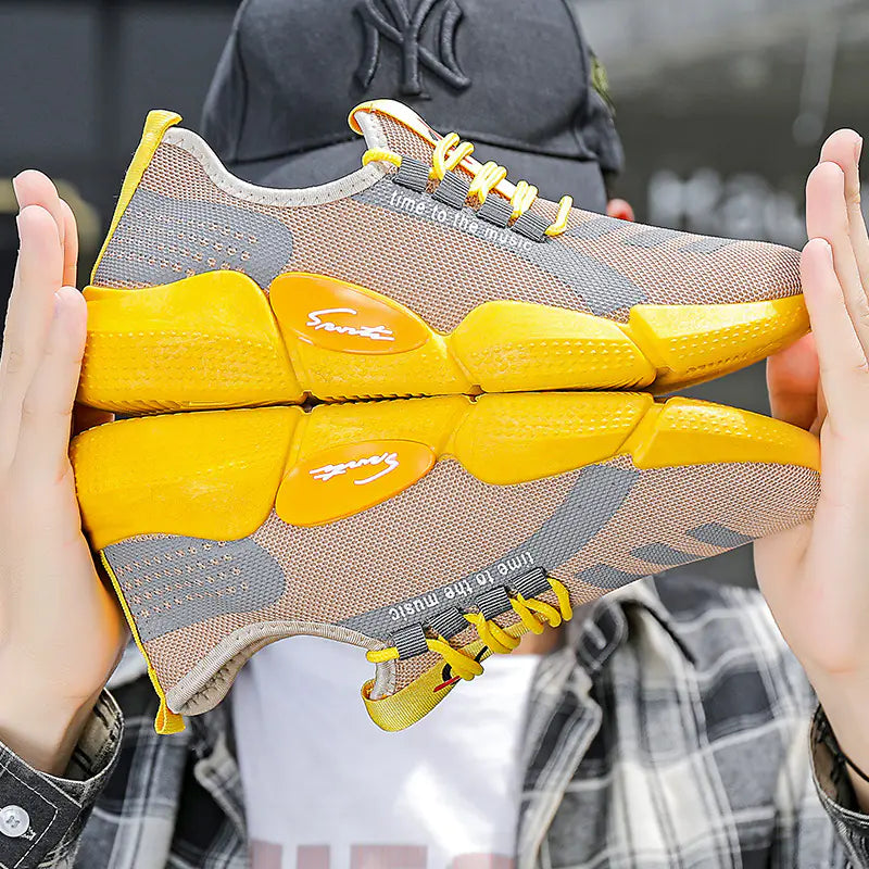 Atmungsaktive Gestrickte Laufschuhe - Trendiger Stil