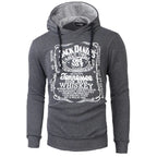 Men's Hooded Sweatshirt with Fall/Winter Print