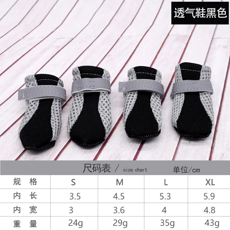 Atmungsaktive Rutschfeste Mesh-Schuhe für kleine Hunderassen