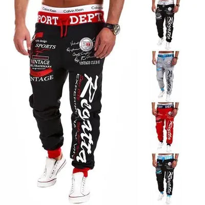 Wish Digital Print Joggers for Men - Autumn/Winter Fashion
