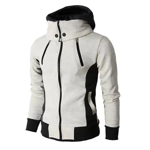 Herren Kapuzenjacke mit Reißverschluss - Legerer, schlanker Sport-Cardigan