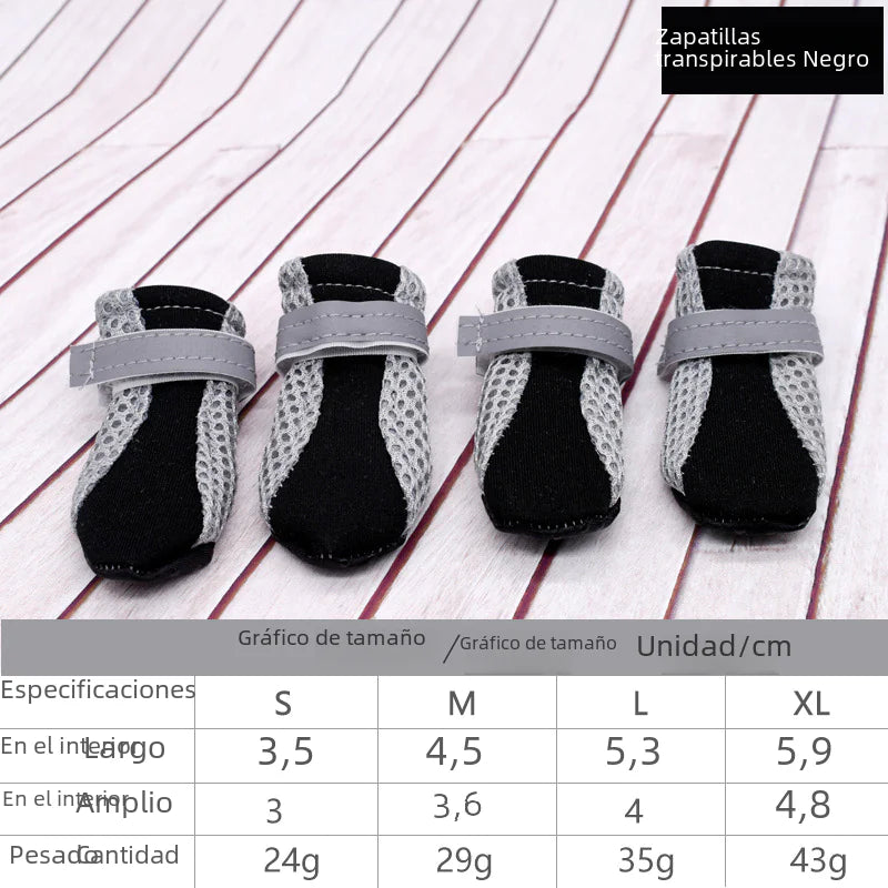 Atmungsaktive Rutschfeste Mesh-Schuhe für kleine Hunderassen