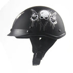 Harley Motorrad Sommerhelm mit Totenkopf-Design