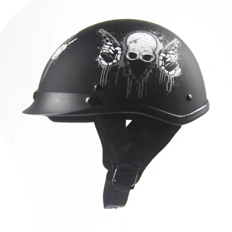 Harley Motorrad Sommerhelm mit Totenkopf-Design