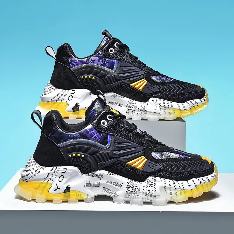 Modische Leopard Herren Sneaker – Atmungsaktive Freizeitschuhe