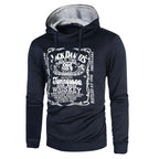 Men's Hooded Sweatshirt with Fall/Winter Print
