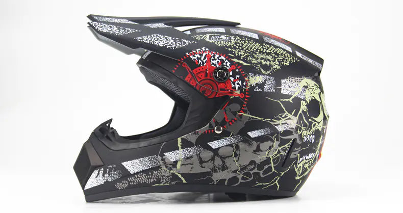 Off-Road Piraten Motorradhelm