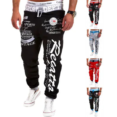 Wish Digital Print Joggers for Men - Autumn/Winter Fashion