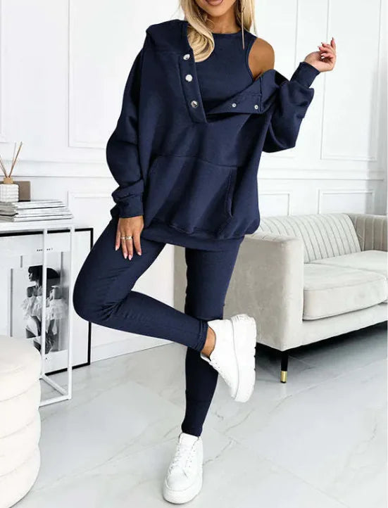 3-teilige Women-Sportoutfit