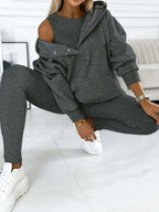 3-teilige Women-Sportoutfit