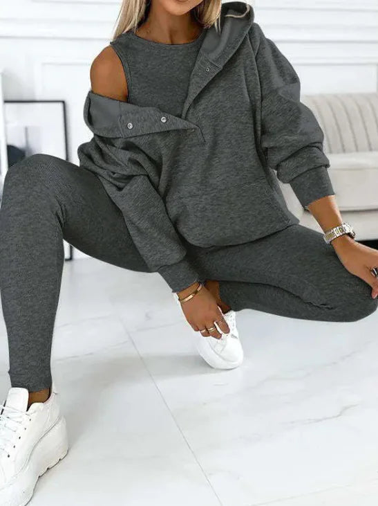 3-teilige Women-Sportoutfit