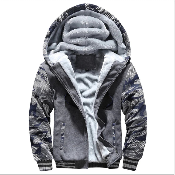 Men`s Winterjacke mit Kapuze - gefüttert