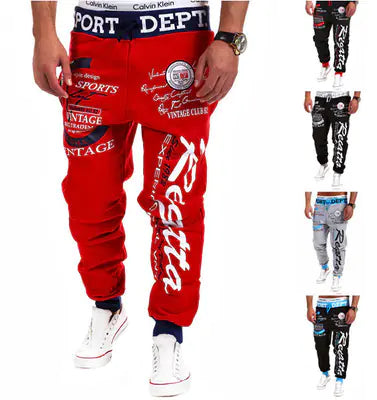 Wish Digital Print Joggers for Men - Autumn/Winter Fashion