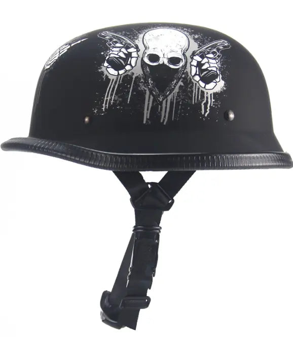Harley Motorrad Sommerhelm mit Totenkopf-Design