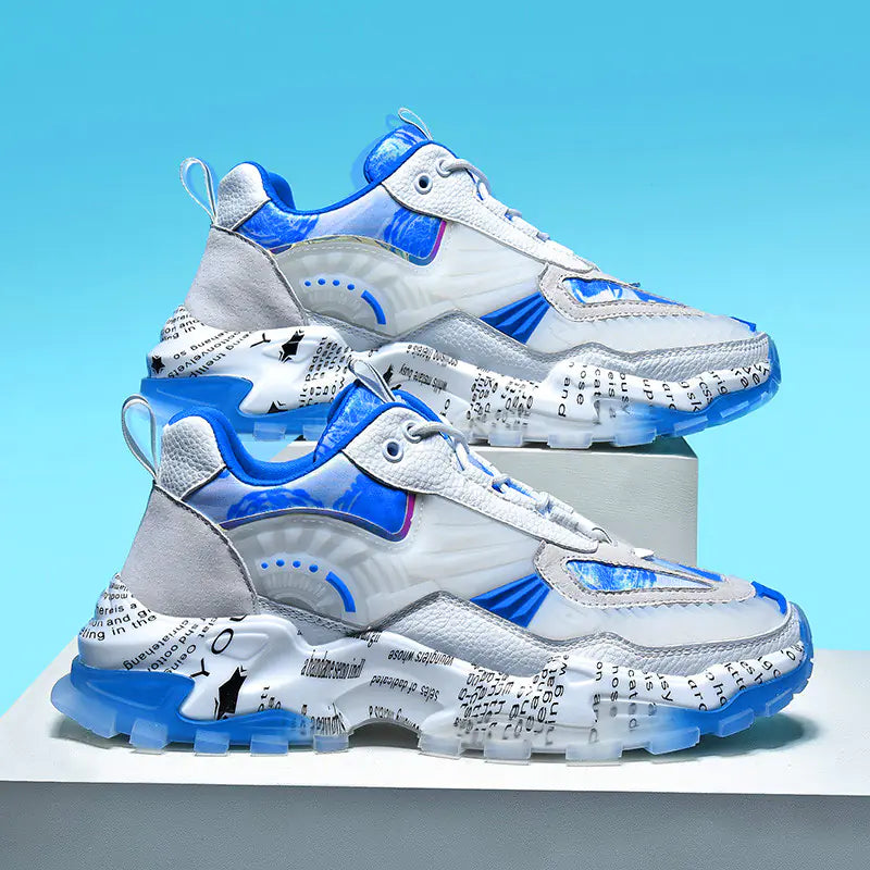 Modische Leopard Herren Sneaker – Atmungsaktive Freizeitschuhe