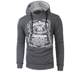 Men's Hooded Sweatshirt with Fall/Winter Print